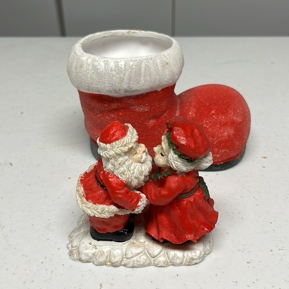 Santa & Mrs Clause Small decor and boot - Picture 4 of 4